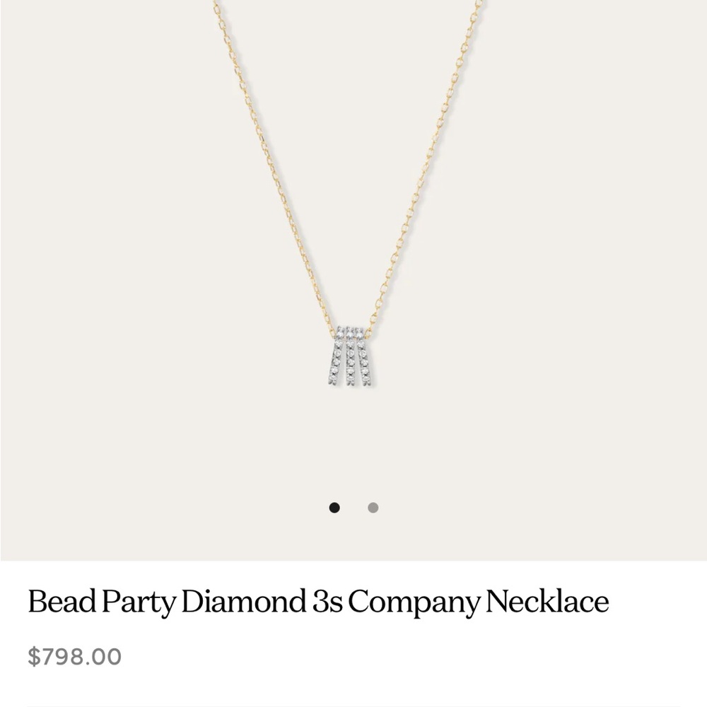 Adina Reyter tiny beads rose gold diamonds, yg diamond beads, S's w/ diamonds - Picture 4 of 4